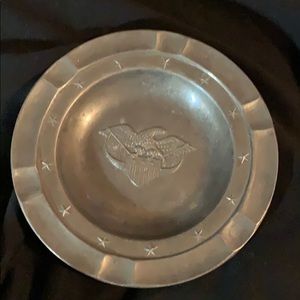 Eales 1776 Pewter Ashtray Vintage W/Eagle